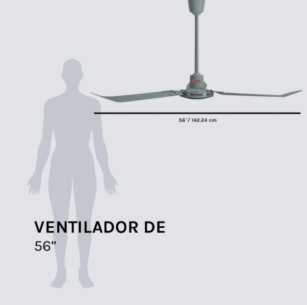 Ventilador de Techo C-5601AL Gris - Image 4